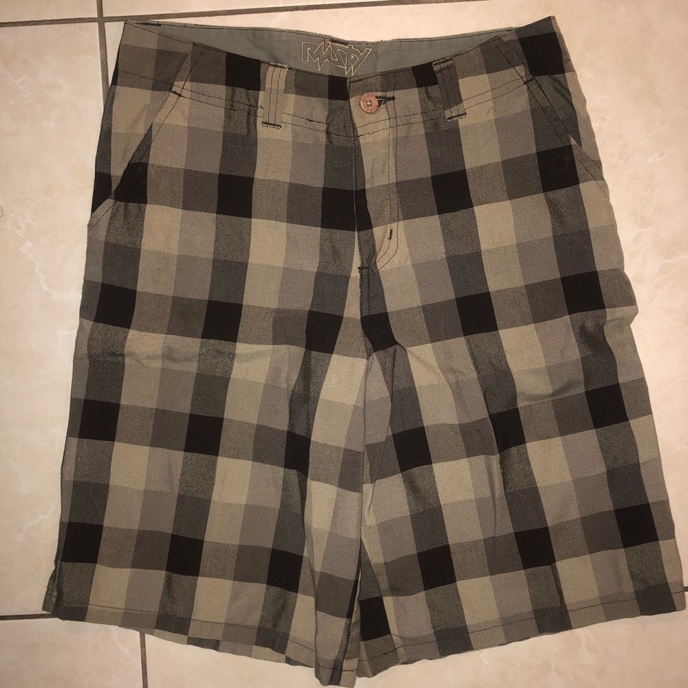 Checkered Board Shorts